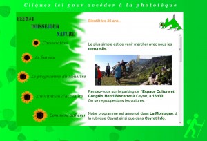Site internet de Ceyrat Boisséjour Nature