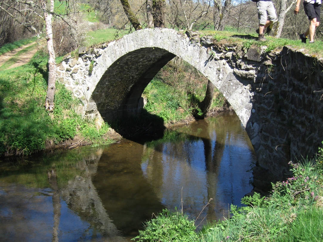 Le pont du Glavin sur la Sioule (12 avril 2017)