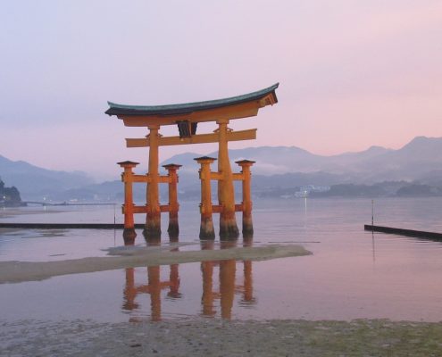 le torii de l'ile de Miyajima