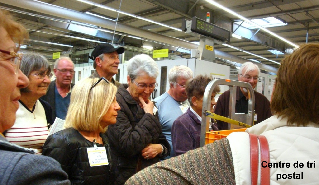 Visite du centre de tri postal de Lempdes