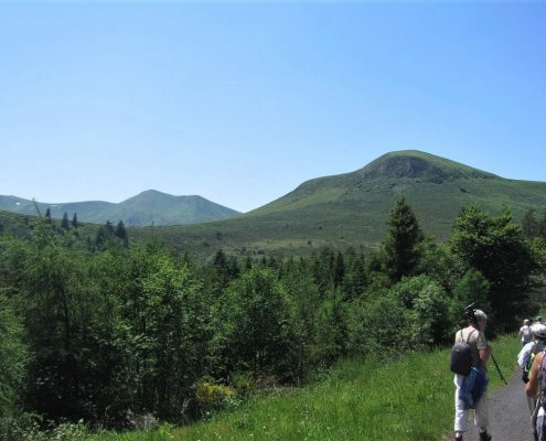Vue sur le puy Chambon et le Sancy (14 juin2017)